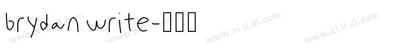 brydan write字体转换